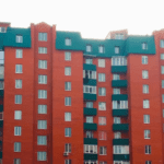 Colourful flats