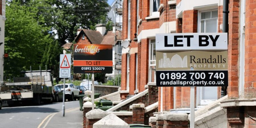 Houses for rent signs