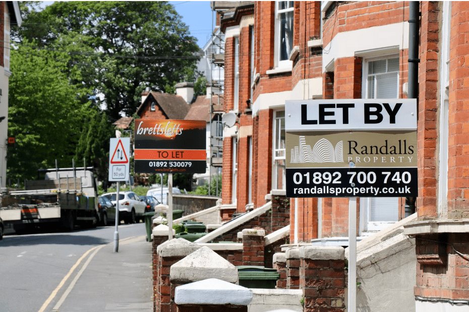 Houses for rent signs